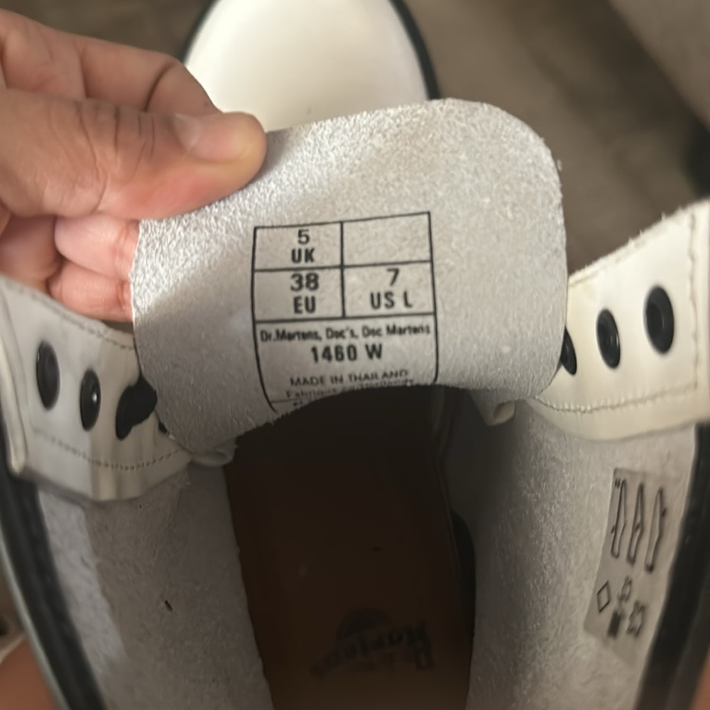 Dr. Martens White Ankle Boots - Picture 5 of 5